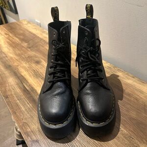 Dr.Martens leather combat boots